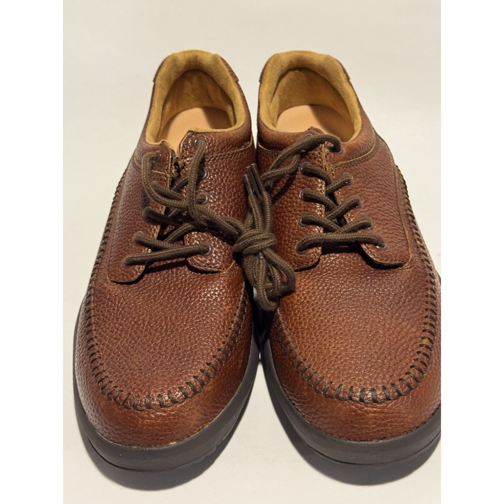 Dr Comfort Men's Dress Shoe Size 13 M Stallion Chestnut Color Leather Lace Up
